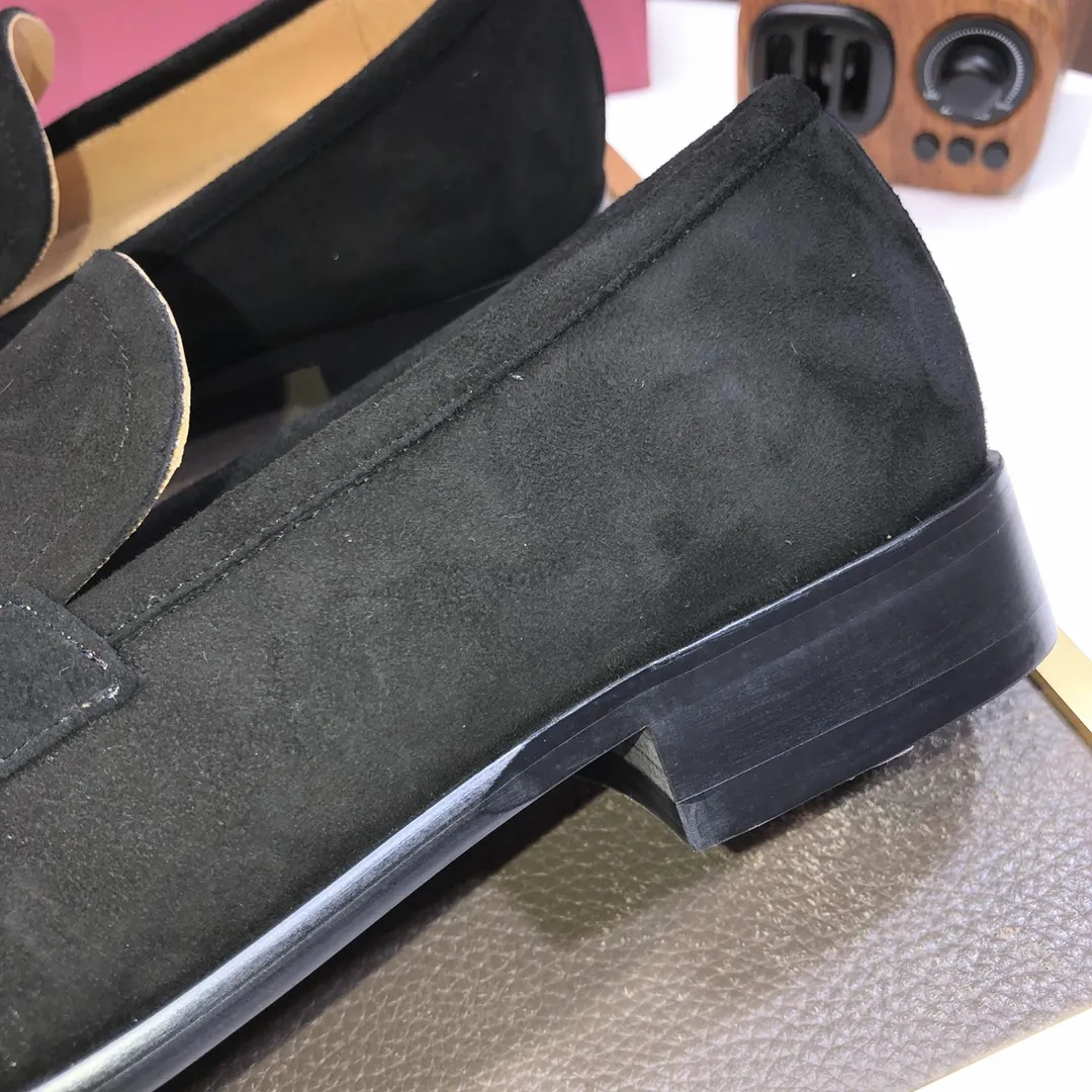 Men's shoes 💰500💰 [Ferragamo/Ferragamo] The latest model in the counter. Original imported high-quality cowhide with open sides + imported 🐂 water-dyed cowhide lining + original luxury metal buckle + original combination outsole. Comparison without pressure 38--45 (45 is custom-made and cannot be returned or exchanged)